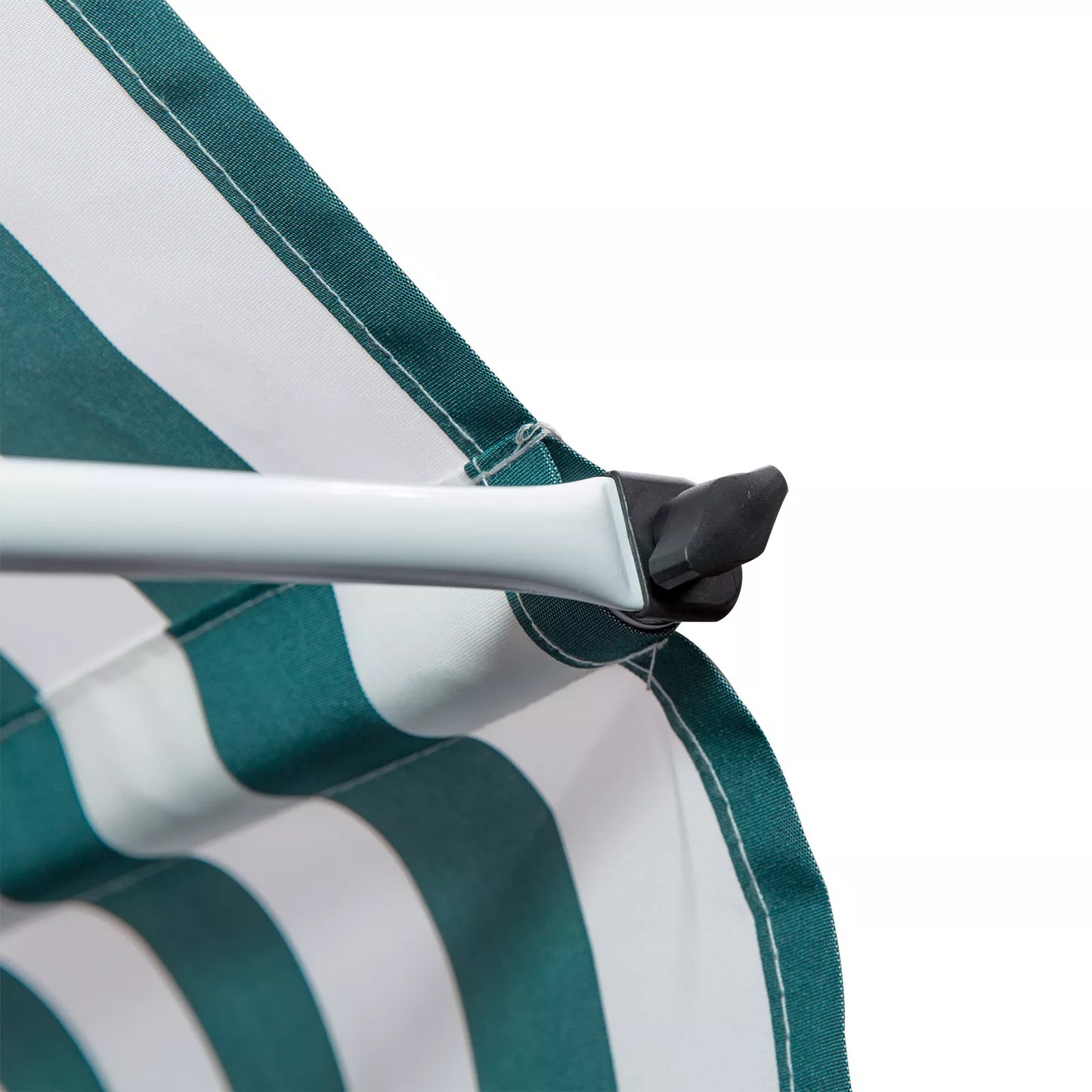 Tvirtinama markizė su rankenėle, reguliuojamo aukščio, išlankstoma markizė, atstumianti nešvarumus, atspari oro sąlygoms, balkono markizė 150cm pločio, terasos markizė terasai, balkonui, verandai, žalia