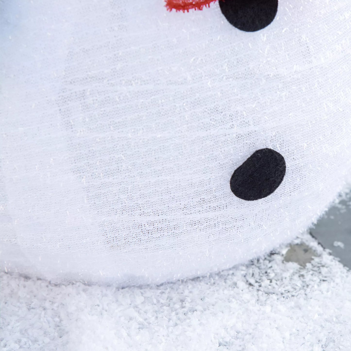 Outsunny Kalėdinė dekoracija Sniego senis laukui. Kalėdinė puošmena su LED apšvietimu, įsk. LED, 30 cm x 30 cm x 51 cm, Raudona+Balta