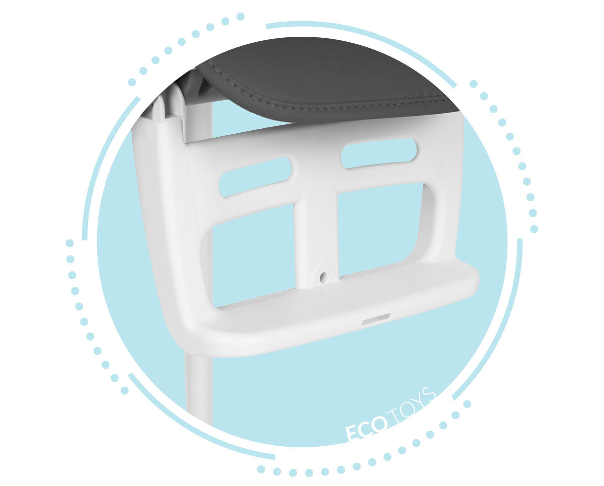 Vaikiška maitinimo kėdutė ECOTOYS 3-in-1, sulankstoma, pilka (6–36 mėn.)