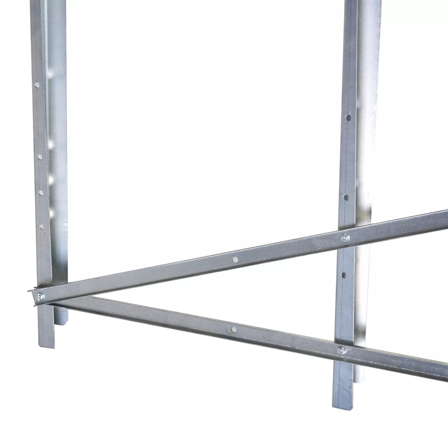 Sulankstomas rąstų pjovimo stovas, pjovimo rėmas malkoms, sidabro, metalo, 83 x 83 x 79 cm