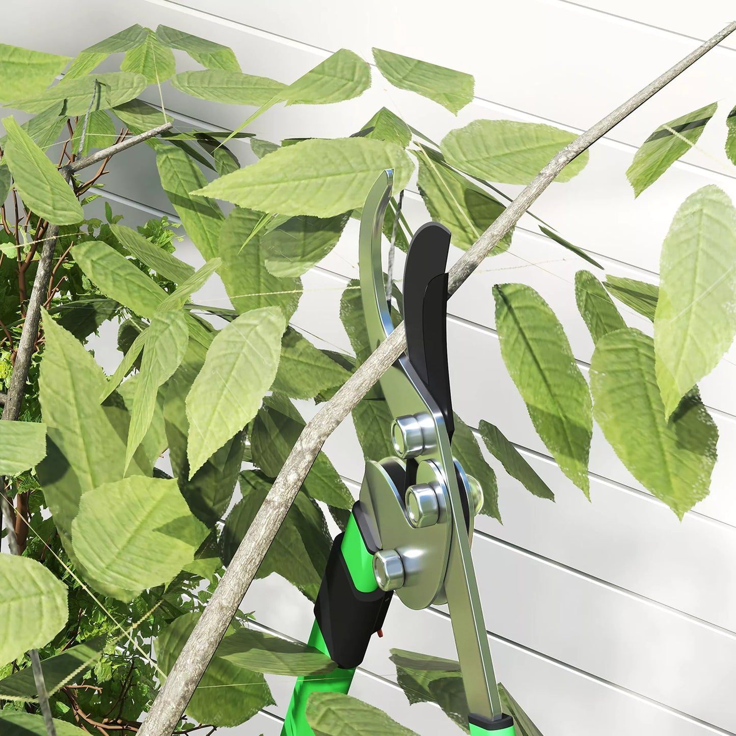 Sodo gyvatvorių žirklių rinkinys, 2 dalys, su metaliniais ašmenimis, prailginama rankena, ašmenų ilgis 90 cm