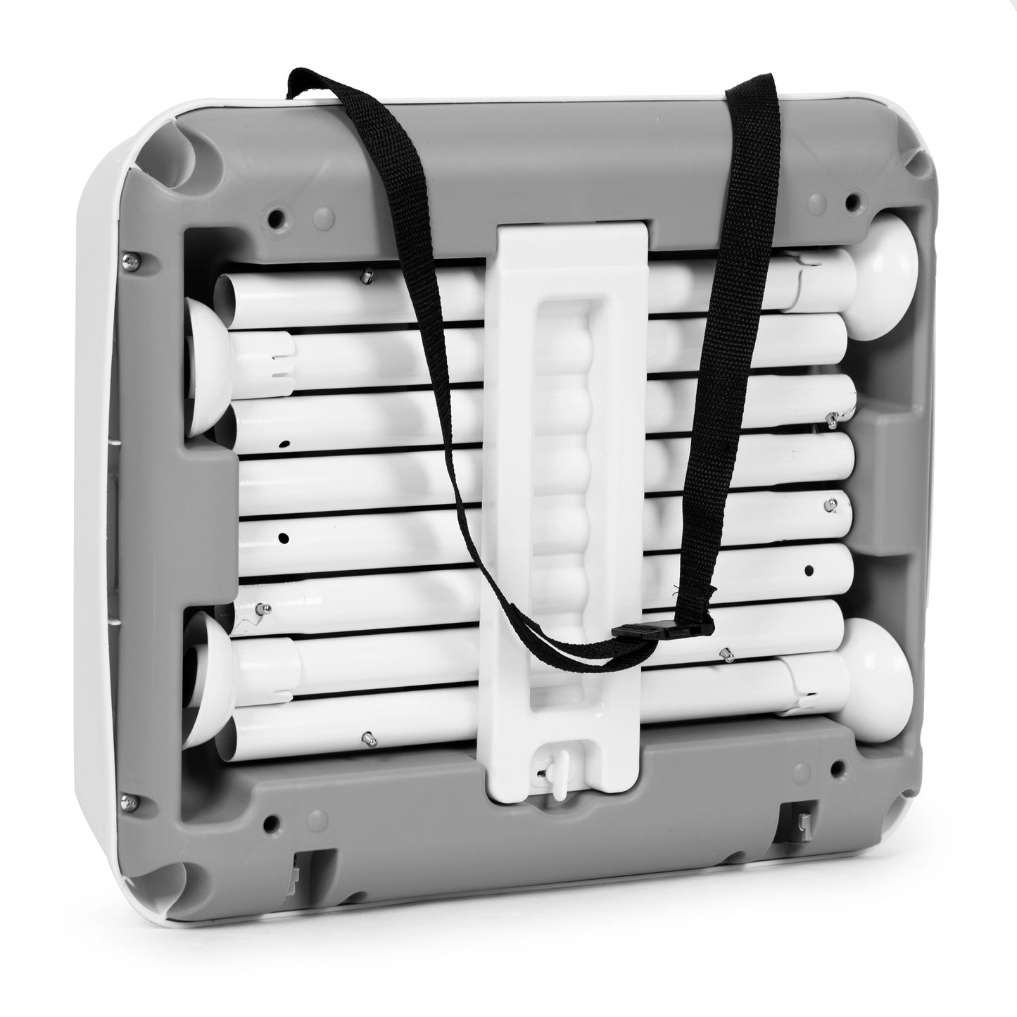 Vaikiška maitinimo kėdutė ECOTOYS 3-in-1, sulankstoma, pilka (6–36 mėn.)