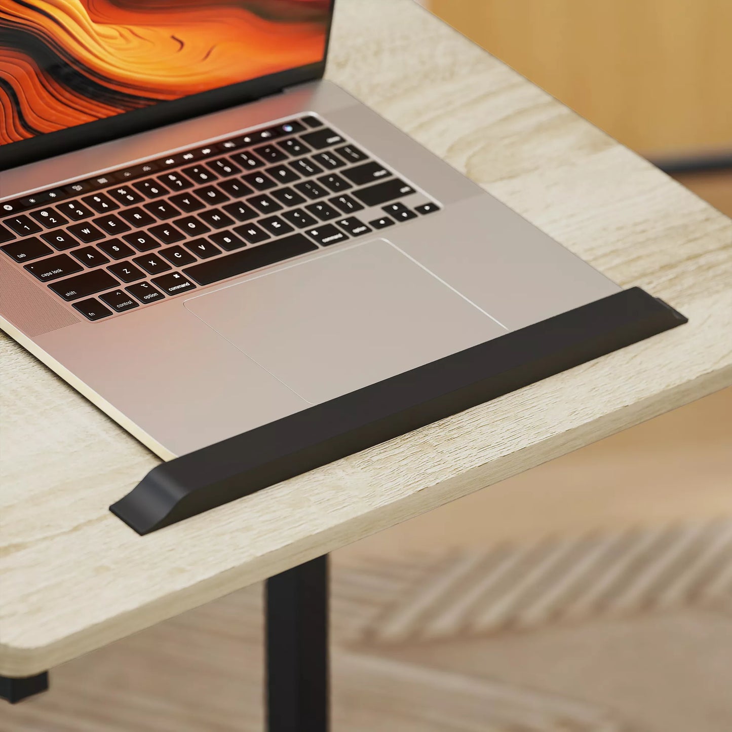 Aukščiui reguliuojamas staliukas, rašomasis stalas, naktinis staliukas, su 4 ratukais, metaliniu rėmu