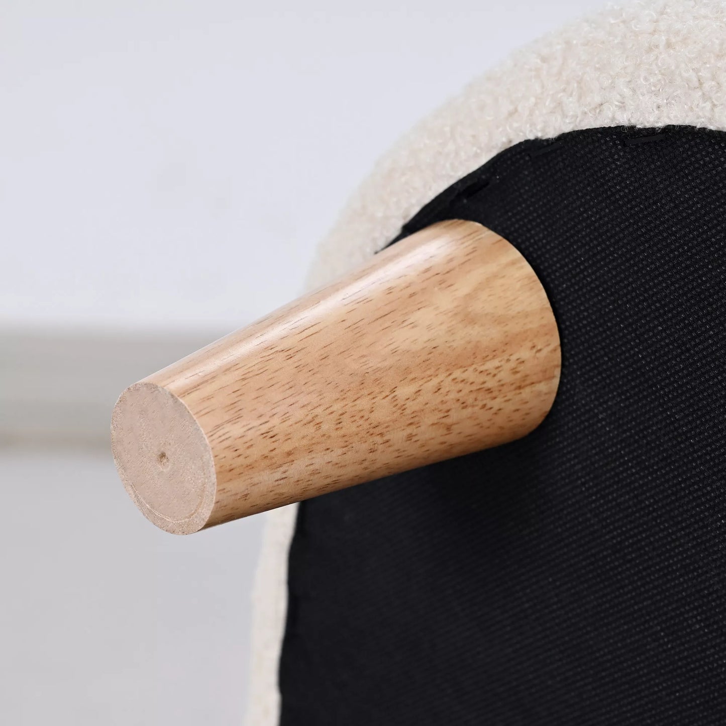 Vaikiškas pliušinis foteliukas su meškiuko ausytėmis, fleece užvalkalas, putplastis, smėlio spalvos