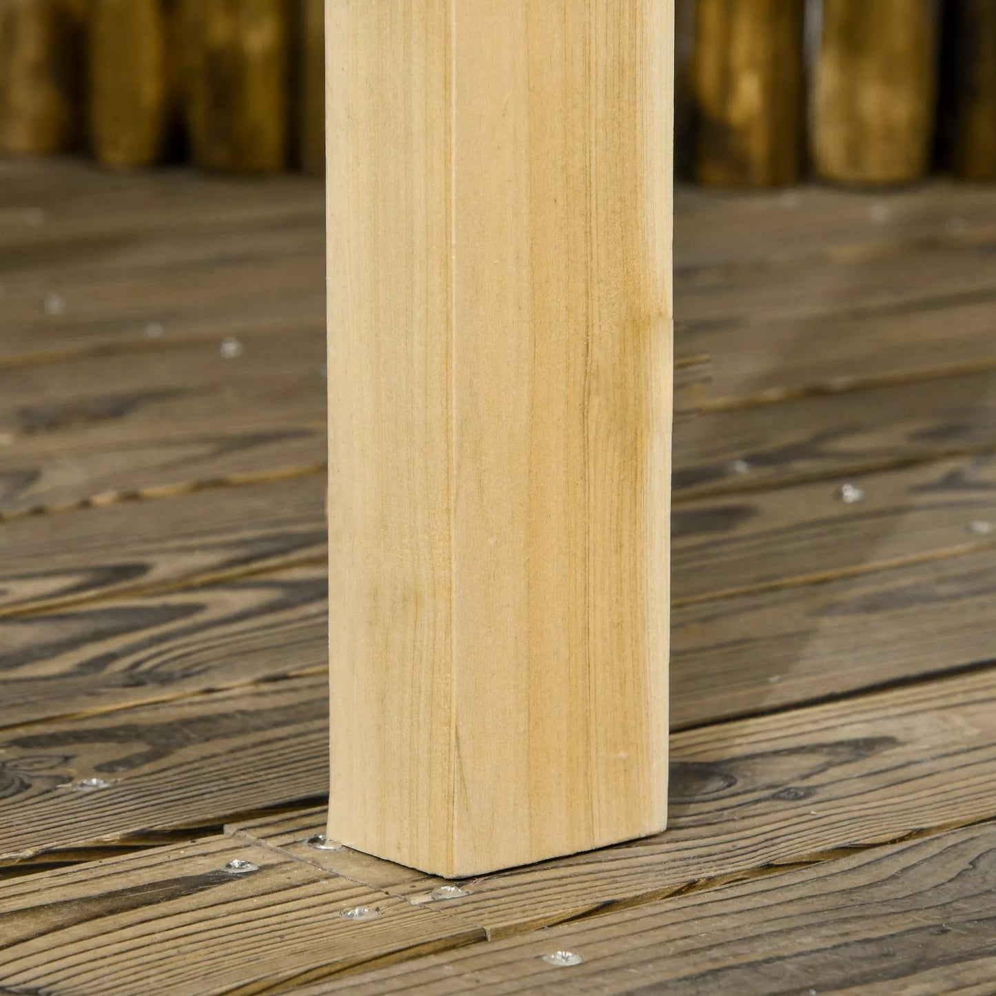 Sūpynės su pergola, 2 asmenims, reguliuojamo aukščio, masyvi medinė konstrukcija, 2,21 x 1,40 x 1,96 m