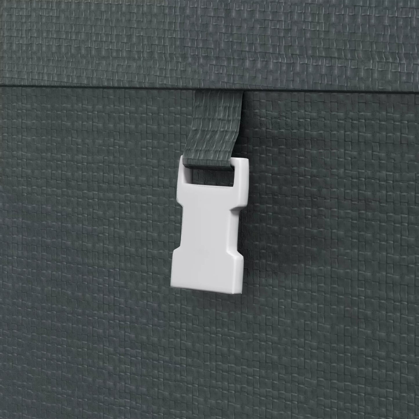 Sodo namelis, laikymo tentas, tvirtas ir atsparus oro sąlygoms, plieninis rėmas, 1,2x1,8x1,6m, tamsiai pilkas