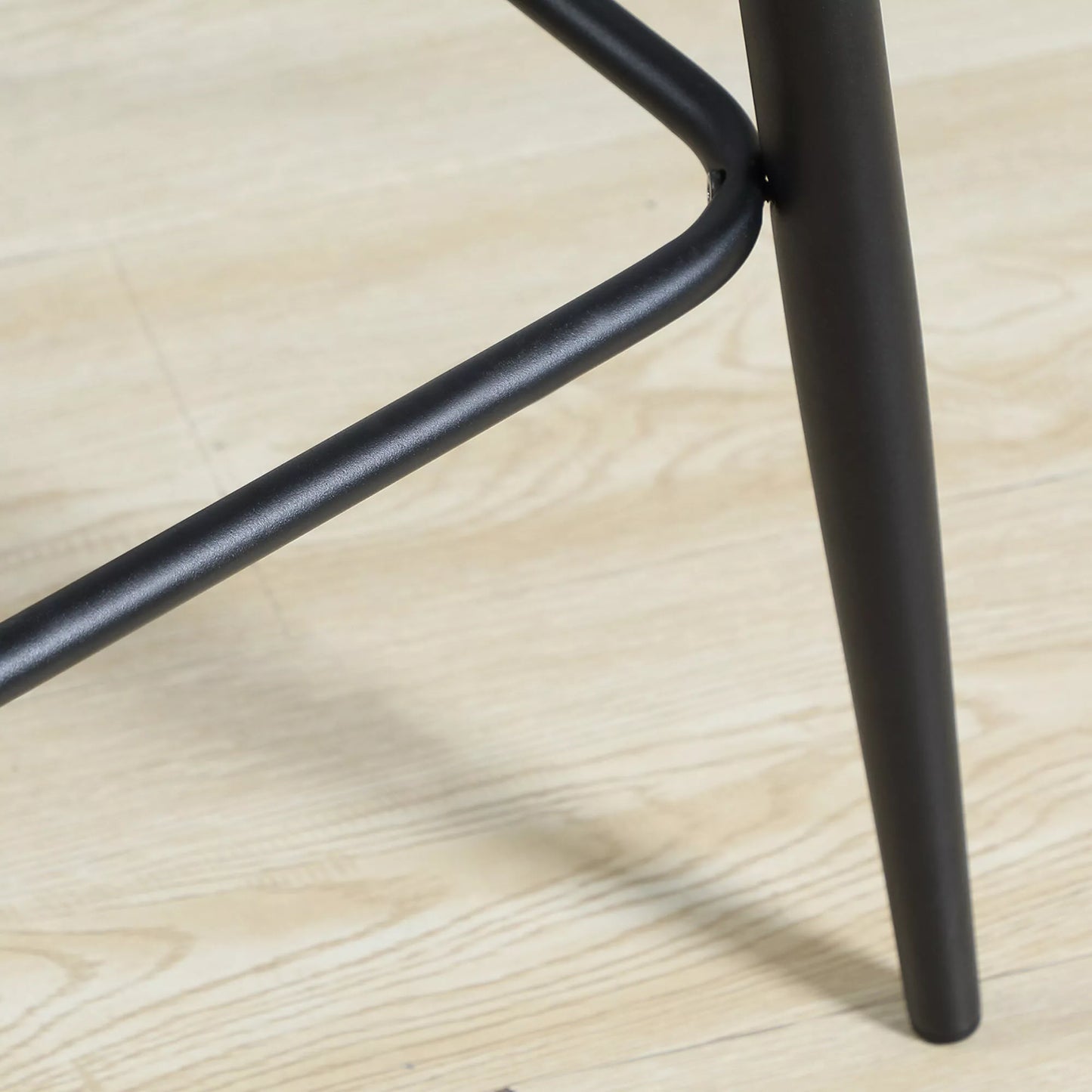 2 vnt. Baro kėdžių rinkinys su atrama kojoms, retro dizaino, 42 cm x 47 cm x 105 cm, Pilka