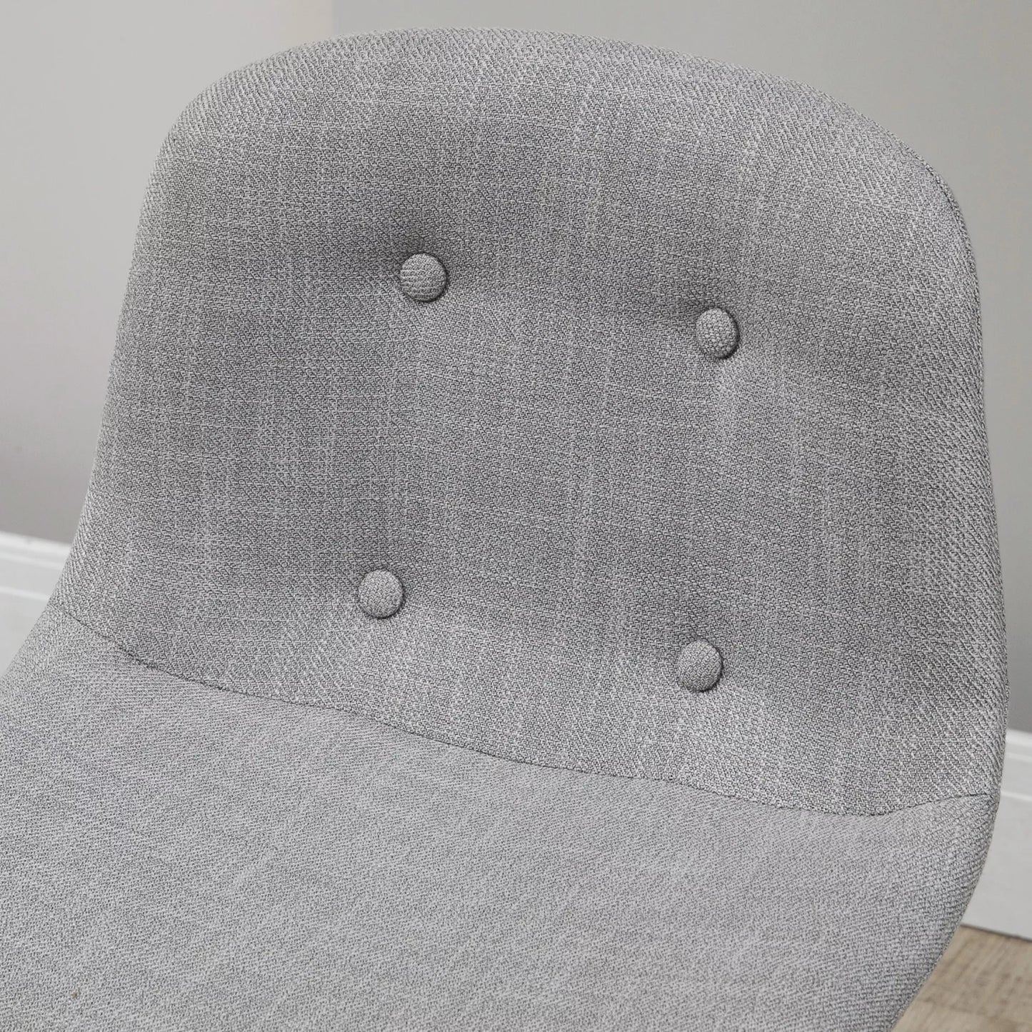 Baras su baro kėdėmis, pramoninio dizaino, sagų siuvimas, 120 cm x 60 cm x 91 cm, šviesiai pilkos spalvos