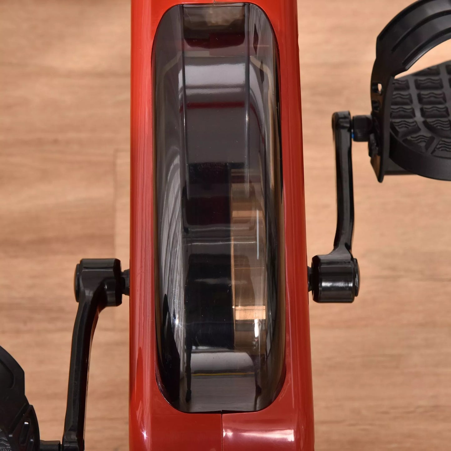 Namų treniruoklis su magnetiniu pasipriešinimu, 8 lygiai, reguliuojamas aukštis, LCD ekranas, raudonas + baltas