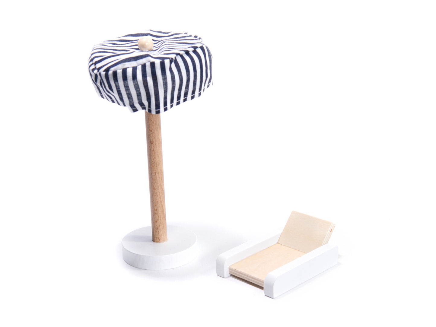 Juodas MDF lėlių namelis su baldais ir LED apšvietimu, 78 cm