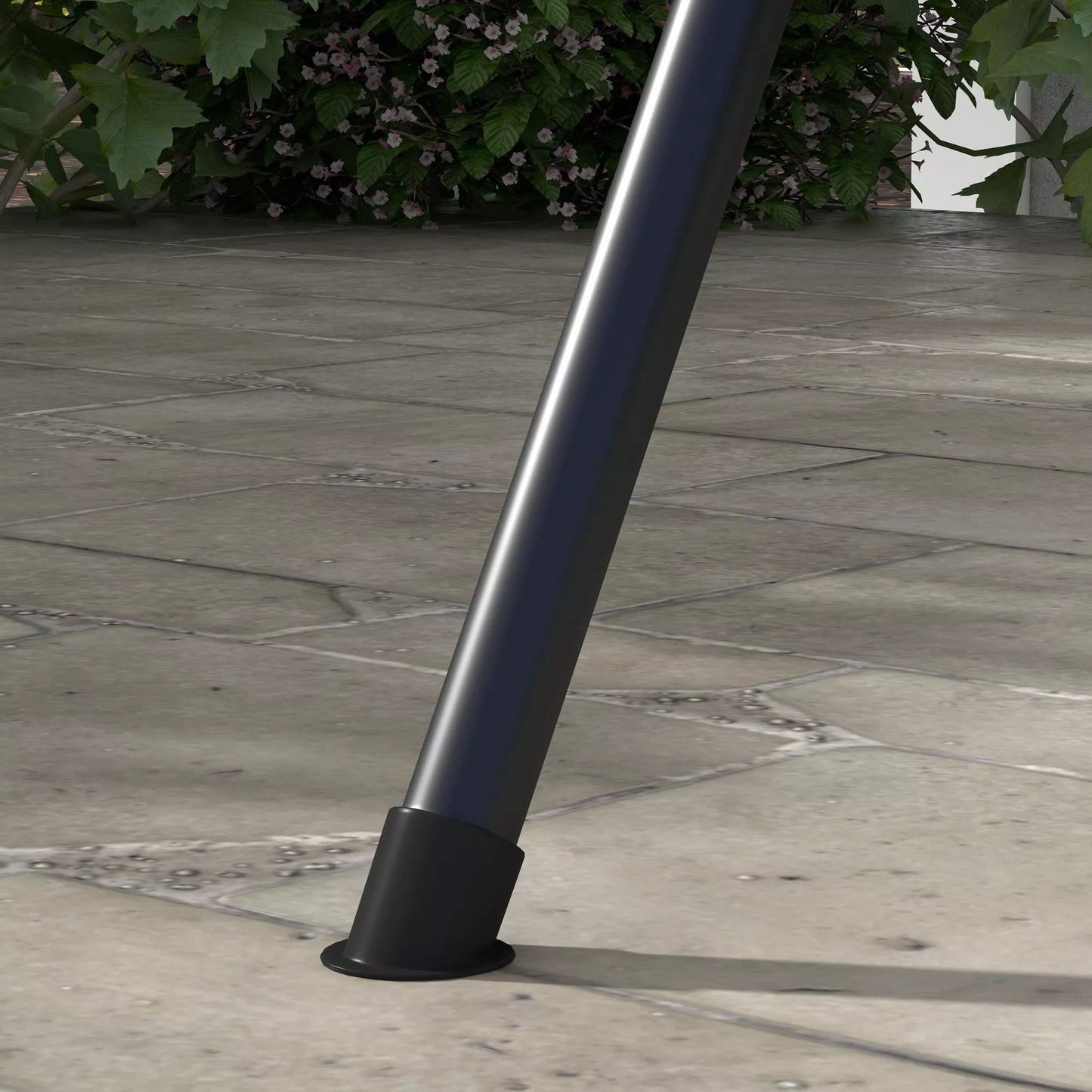 Holivudo sūpynės, sodo sūpynės, 3 vietų sūpynės su stogu, plienas, 172 x 110 x 153 cm, pilkos spalvos