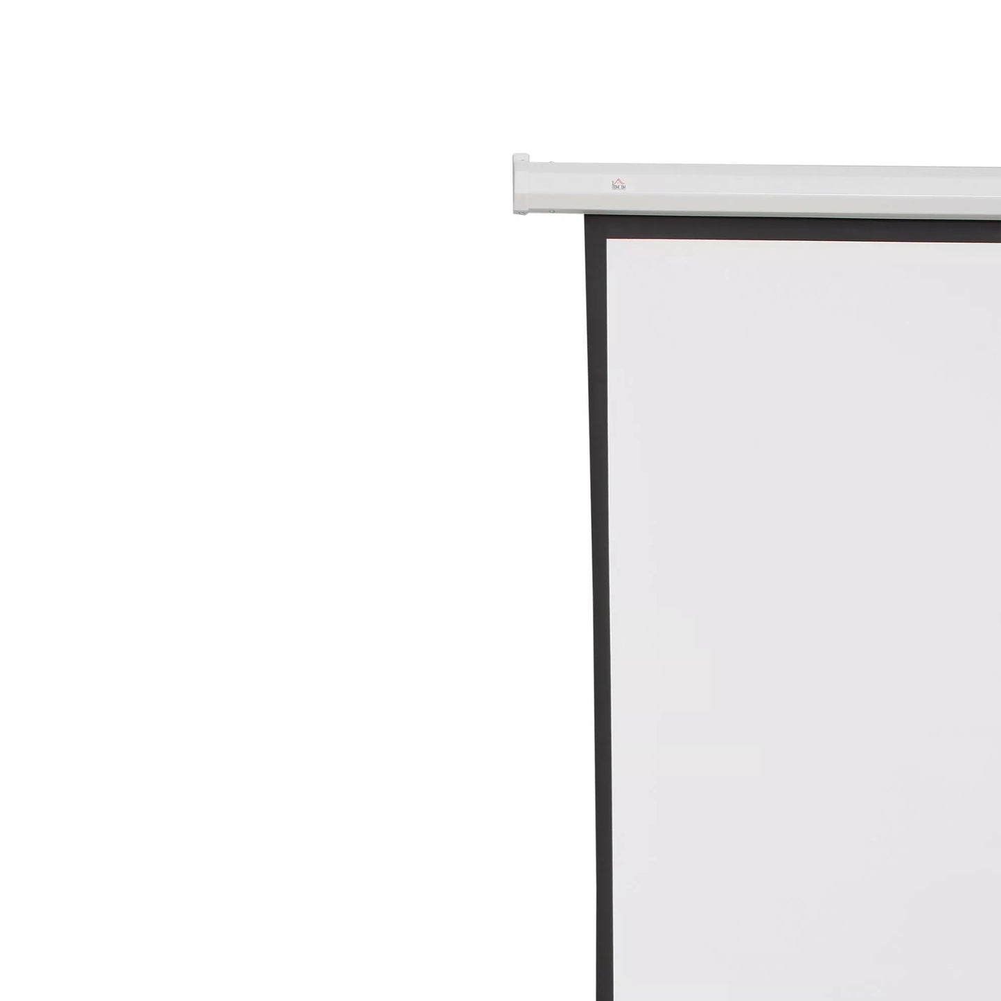 HOMCOM Projektoriaus ekranas, 100 colių, 4:3, 203x152 cm, baltas