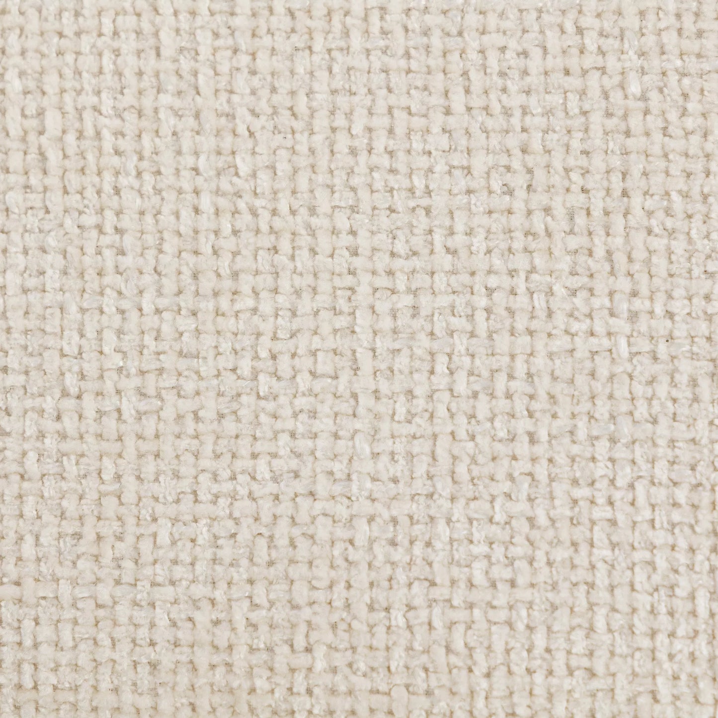 Sėdimoji kėdė Kėdė su minkštu sėdimojo pagalvėle Plieninės kojos Pėdų atrama su šenilo audiniu, 45 x 41 x 38 cm, kreminė balta