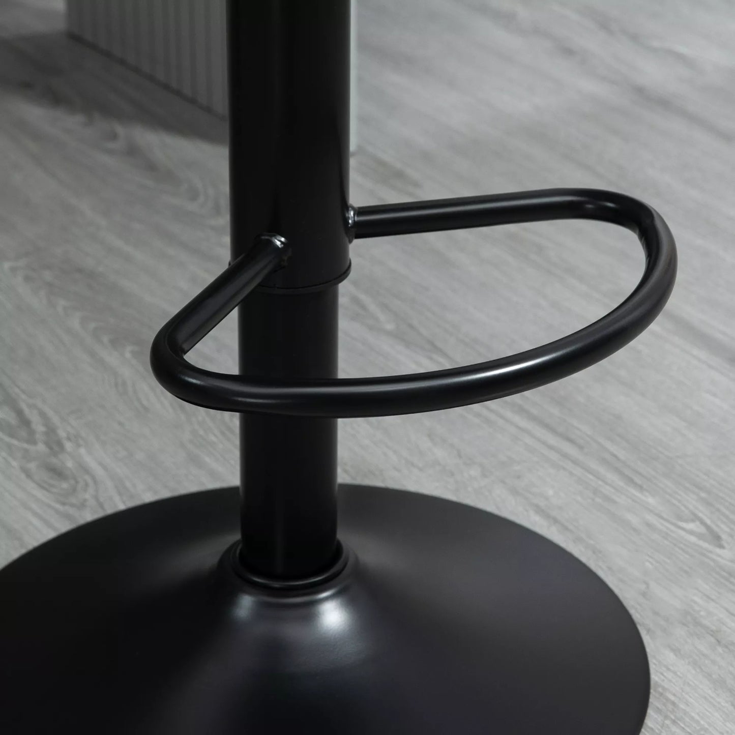 Baras kėdės, 2 vnt. rinkinys, retro stiliaus, su atrama kojoms, reguliuojamas aukštis, 43 cm x 49,5 cm x 111 cm