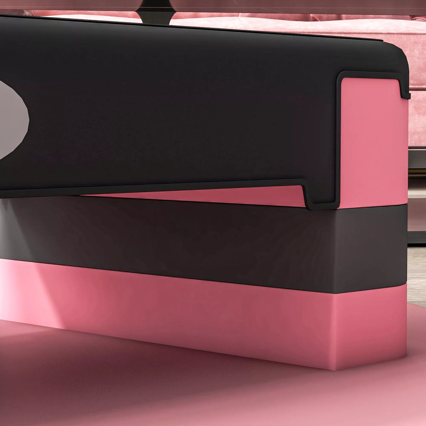 Aerobikos laiptelis, reguliuojamas aukštis, 80 x 31 x 10/15/20 cm, iki 150 kg, Juoda/Rožinė/Pilka