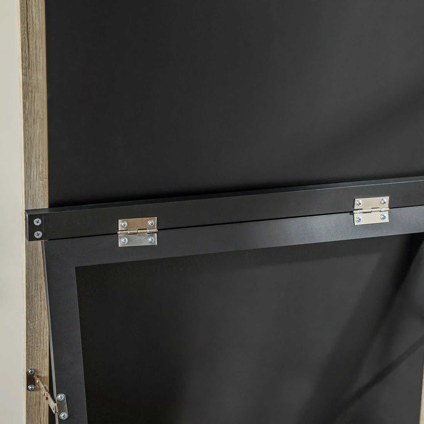 Viso kūno veidrodis, MDF rėmas, atspari dūžiams plėvelė, 162,6 x 53,3 cm, natūralaus medžio