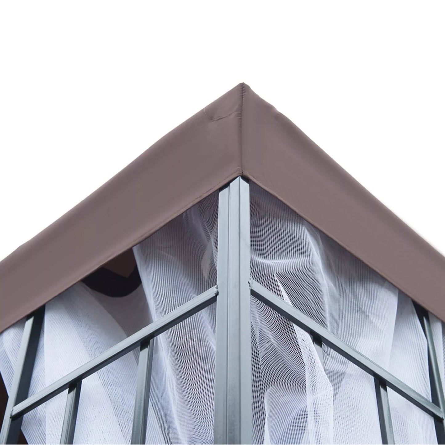 Pavilion Sodo paviljonas su moskitų tinklais šoninėmis sienomis, šventinis palapinė su dvigubu stogu, sodo palapinė Šventinė palapinė 2,97x2,97m