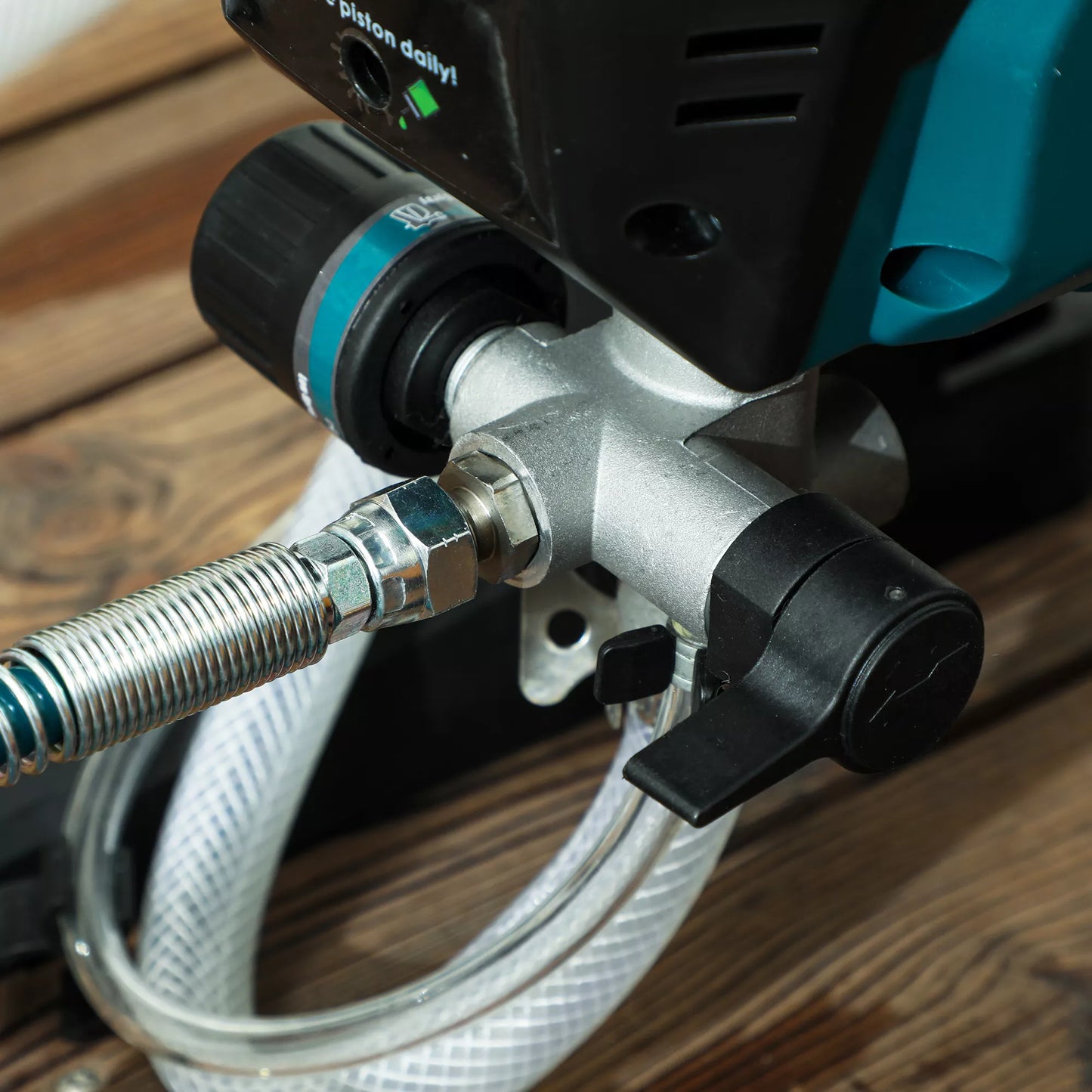 Elektrinė dažų purškimo sistema, 700 W dažymo pistoletas, 200 bar dažų purkštuvas su 1,5 L/min srautu, 33 x 26 x 41 cm, Mėlyna