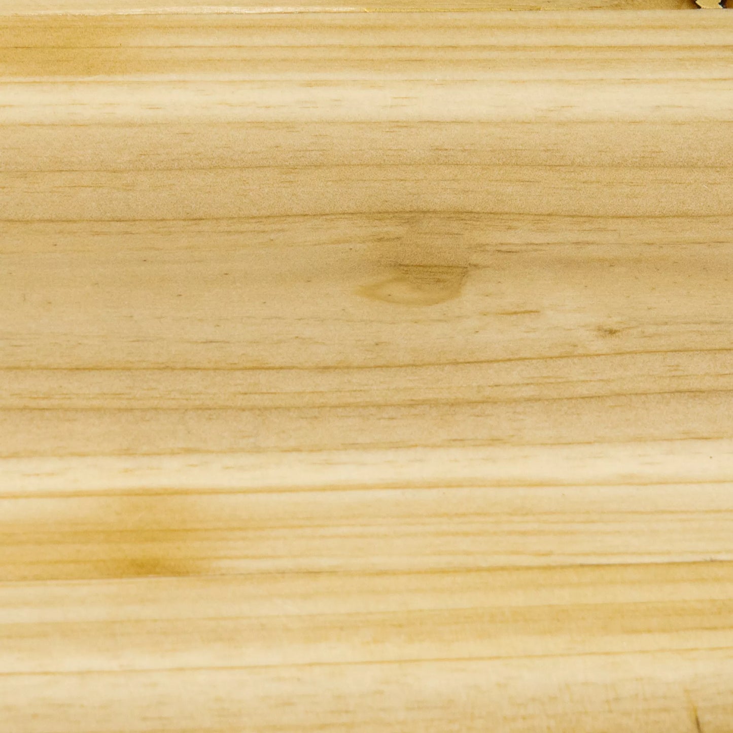 Augalų stovas su 4 lentynomis, masyvo mediena, atsparus oro sąlygoms, 46 cm x 25 cm x 91 cm, Juoda + Natūrali