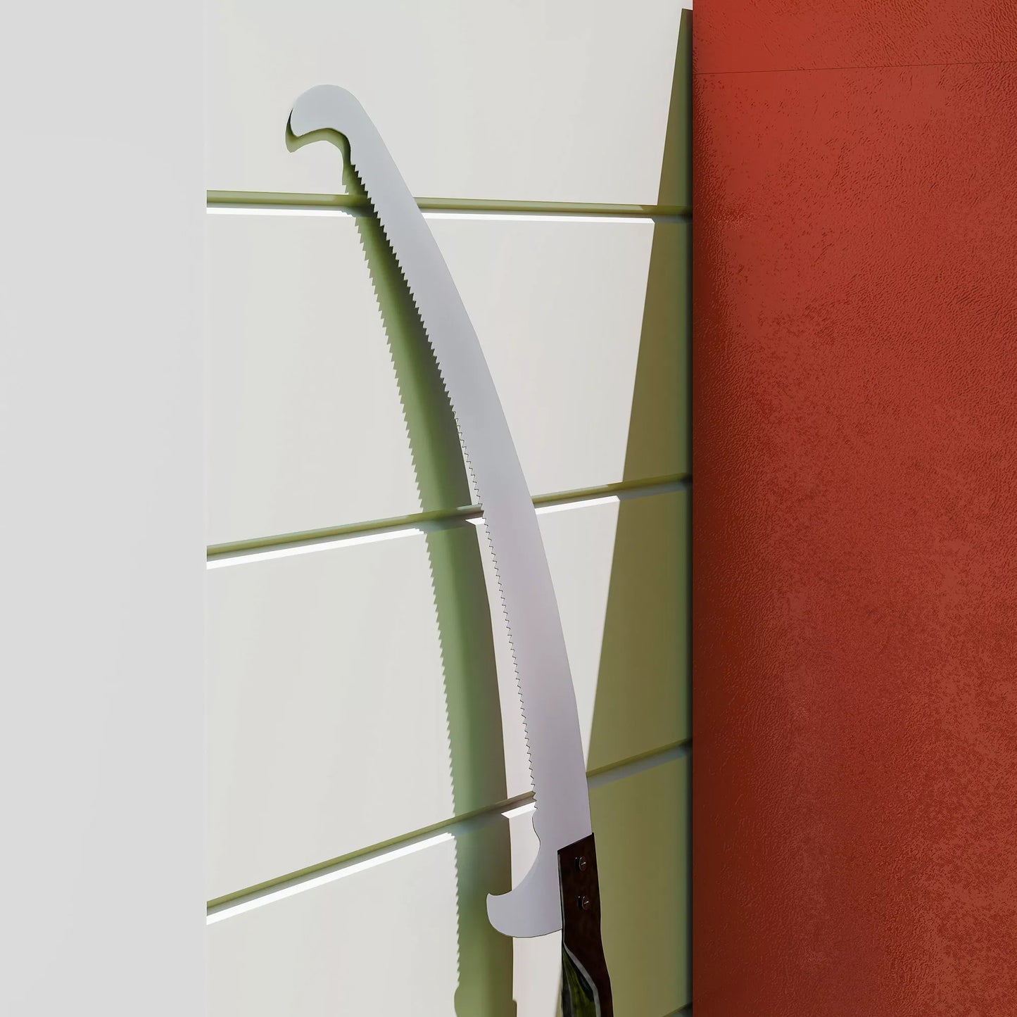 Teleskopinė šakų pjūklė 1,5–2,6 m su fiksavimo mechanizmu, teleskopine rankena, nelimpančia danga dengtu ašmenimis, juoda