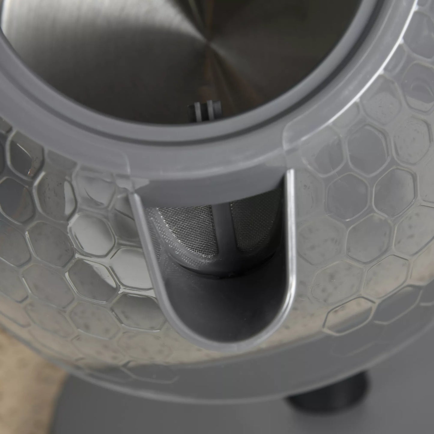 2-in-1 virtuvės rinkinys, skrudintuvas ir virdulys, kelios funkcijos, 1,7 L, vienu metu 4 skrudintos duonos riekelės, plastikas, pilkos spalvos