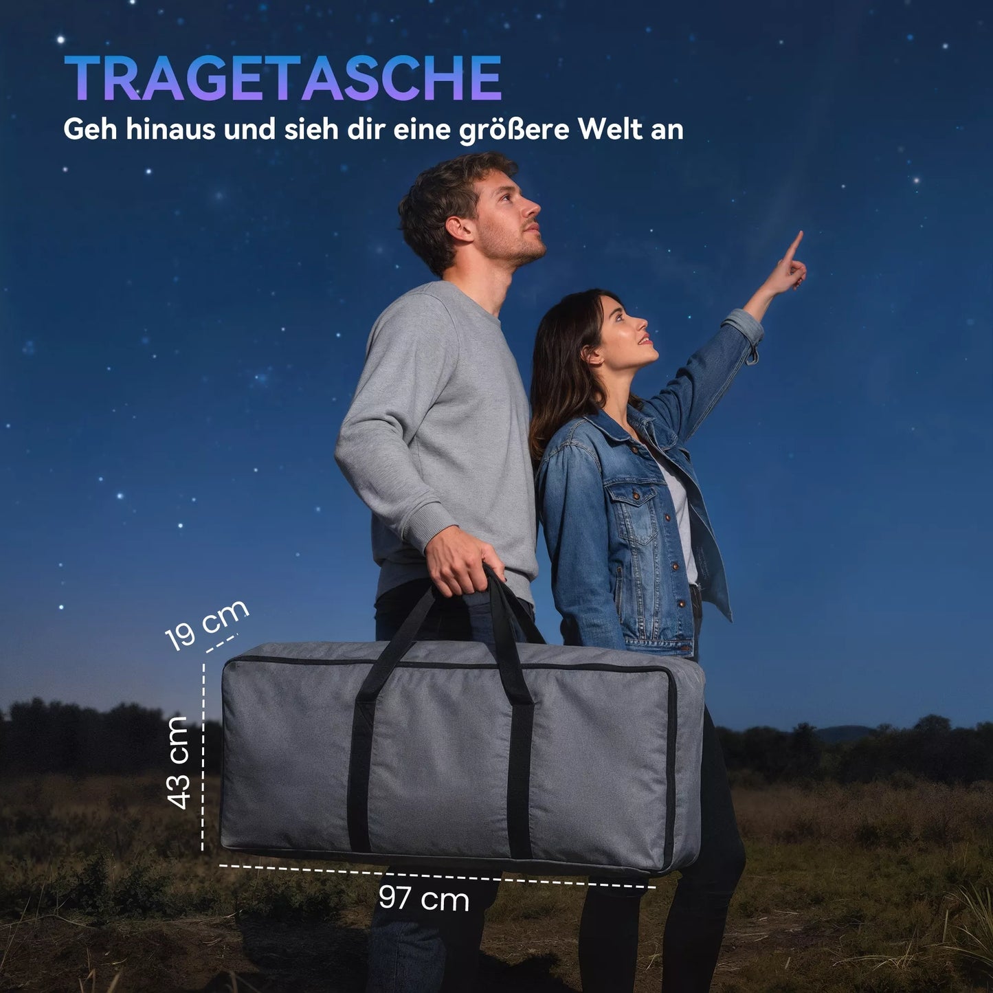 Reflektorius, 114 mm objektyvas, 2 okuliarai, ieškiklis, aliuminis, tamsiai mėlynas