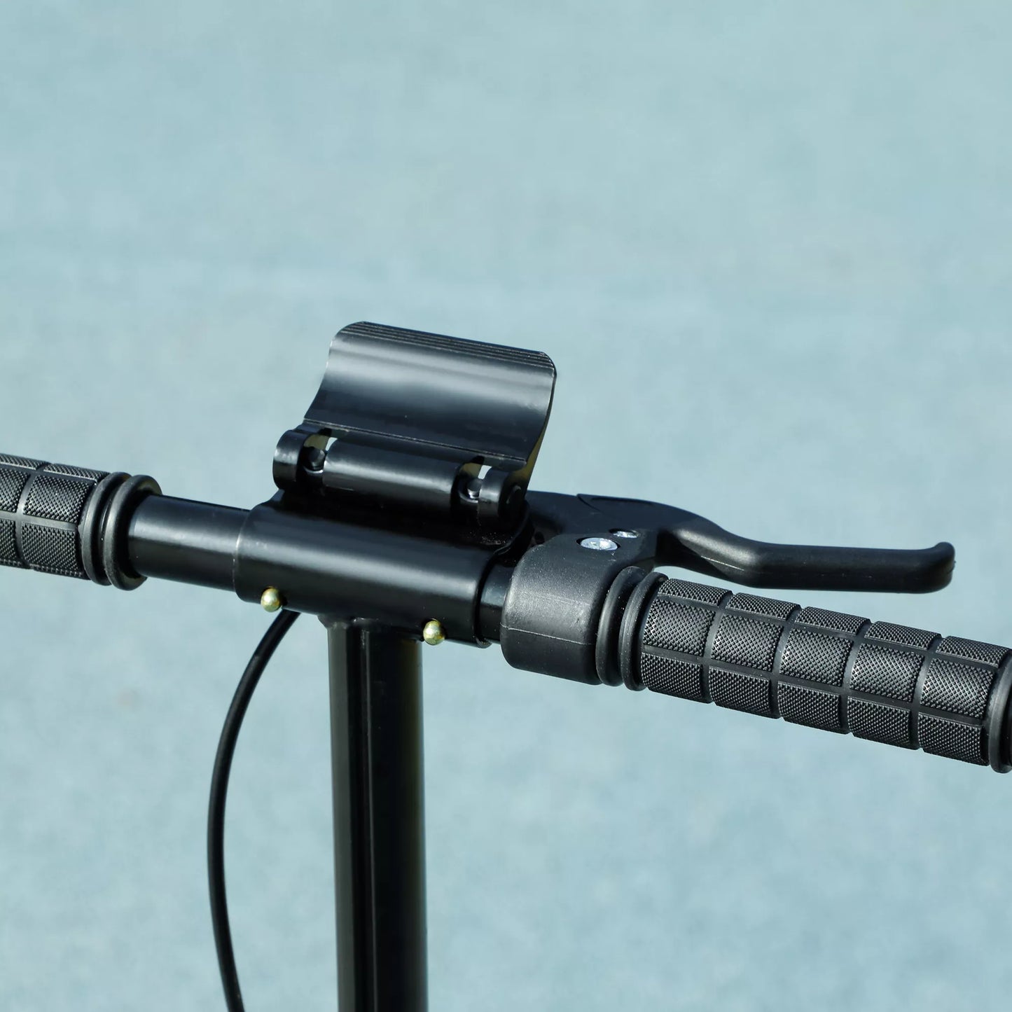 Vaikiškas paspirtukas su reguliuojamo aukščio vairalazdėmis, sulankstomas, 6-12 metų vaikams, 94 x 36 x 88-103cm, juodas