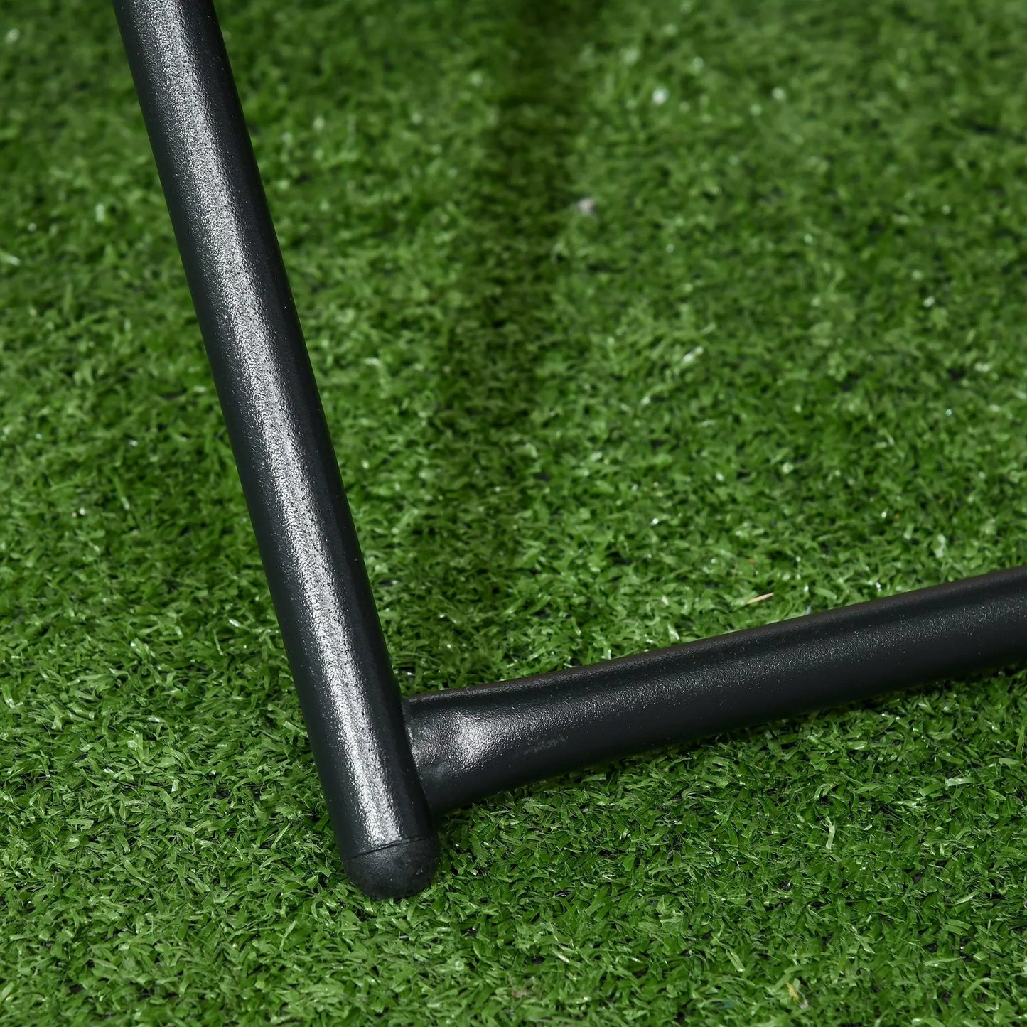 Polirataninis balkono staliukas, sulankstomas, plieninis rėmas, lengvai prižiūrimas, 40x40x40 cm, natūralus