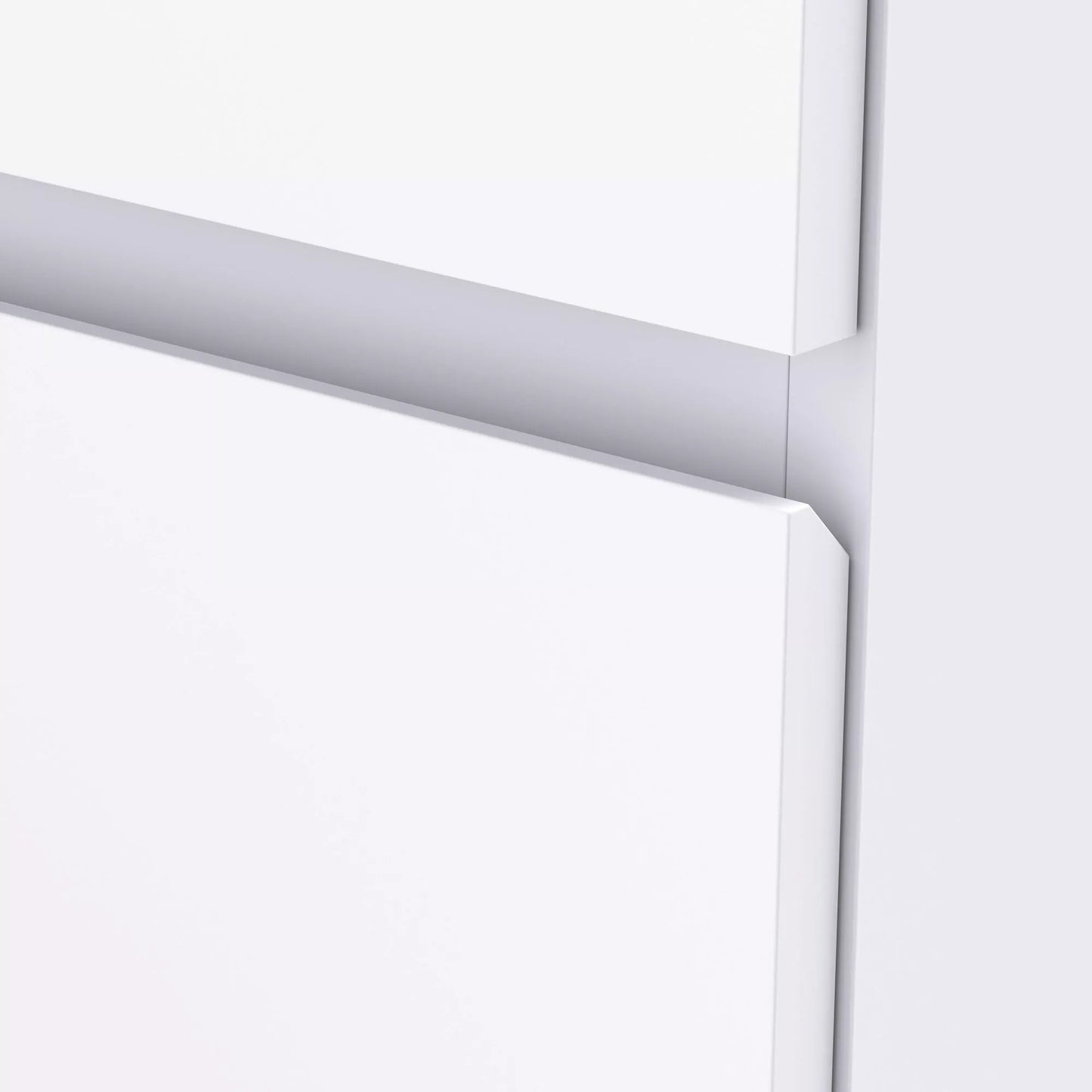 Komoda, 4 stalčiai, 55 cm x 33 cm x 80 cm, balta