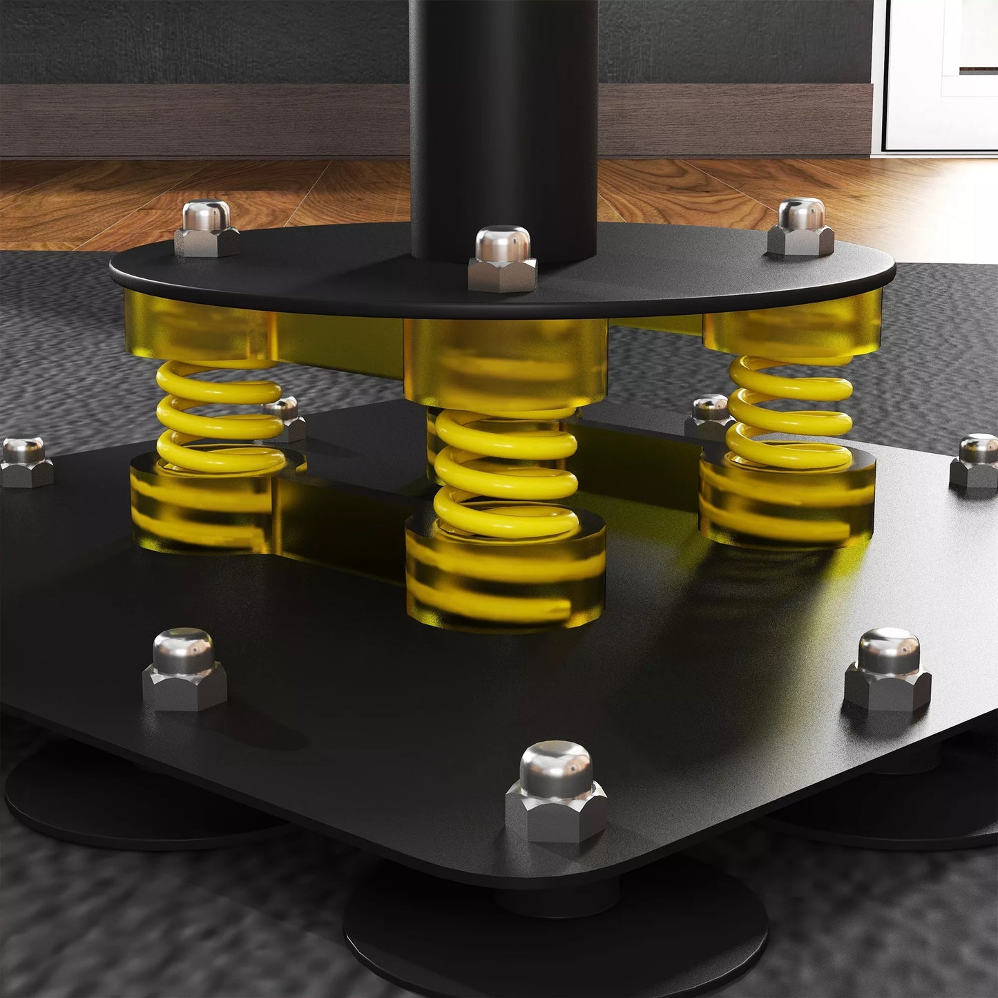 Bokso stendas, du speedball'ai, besisukanti bokso lazda, smūgio pagalvėlės, reguliuojamas aukštis, plienas, 107 x 36 x 140-205 cm, juodas