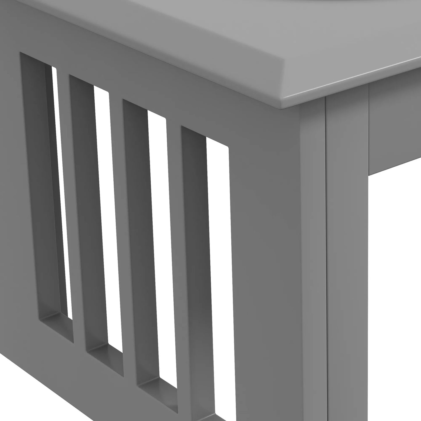 Šunų maitinimo stotelė, 2 nerūdijančio plieno dubenėliai, neslystantis, 58,4x30,5x25,4cm, Pilkas