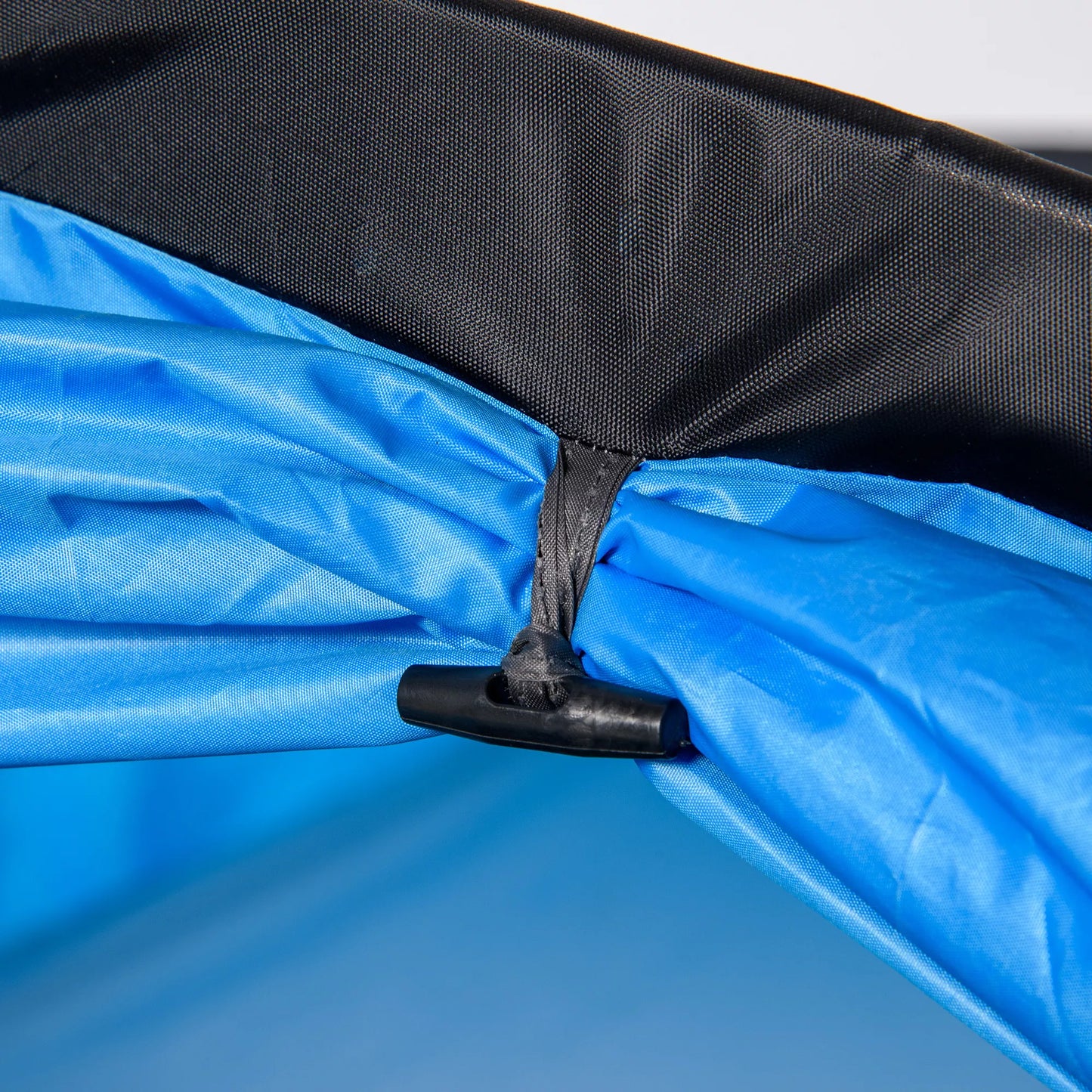 Kempingo palapinė, 2–3 asmenims skirta palapinė, prieškambaris ir miegamoji zona, nepralaidi vandeniui, 426 x 206 x 154 cm, šviesiai mėlyna