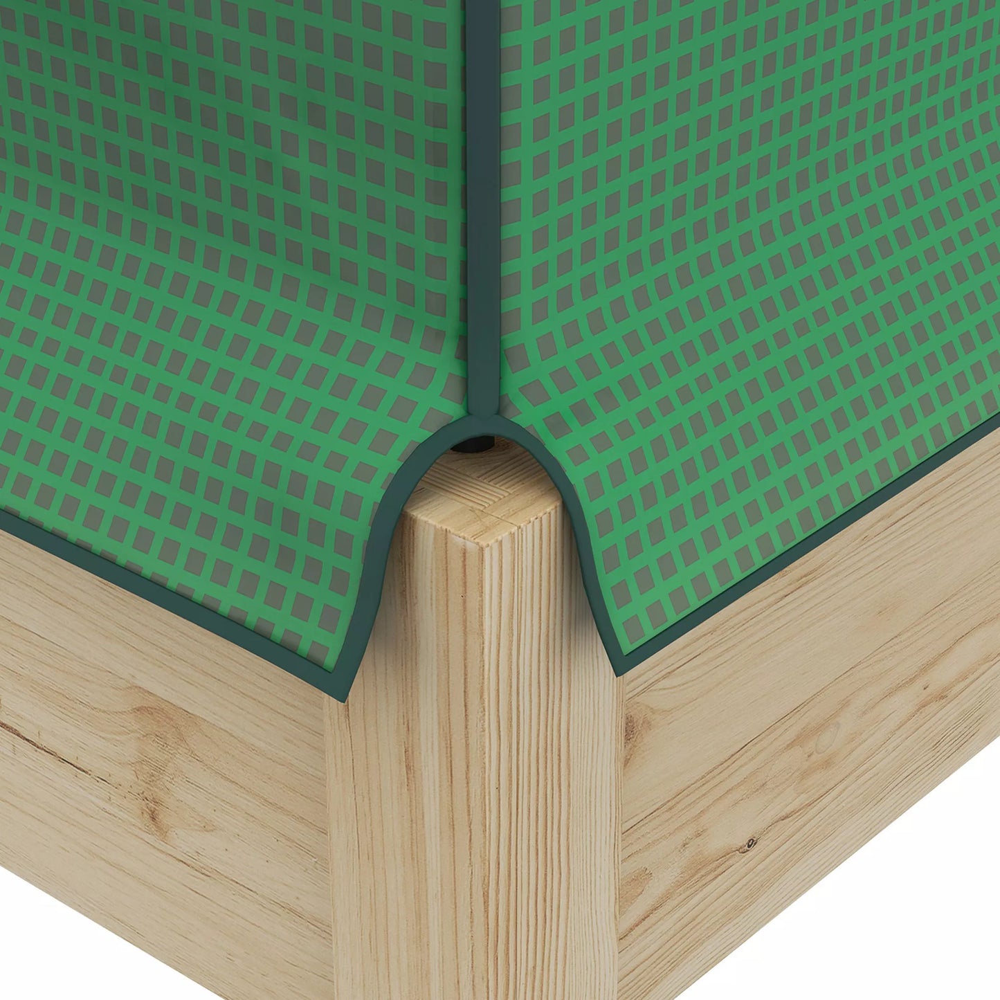 2-in-1 paaukštinta lysvė, augalų dėžė, daigykla, šiltnamis, 86 cm x 60cm x 165 cm, Natūralus + Žalias