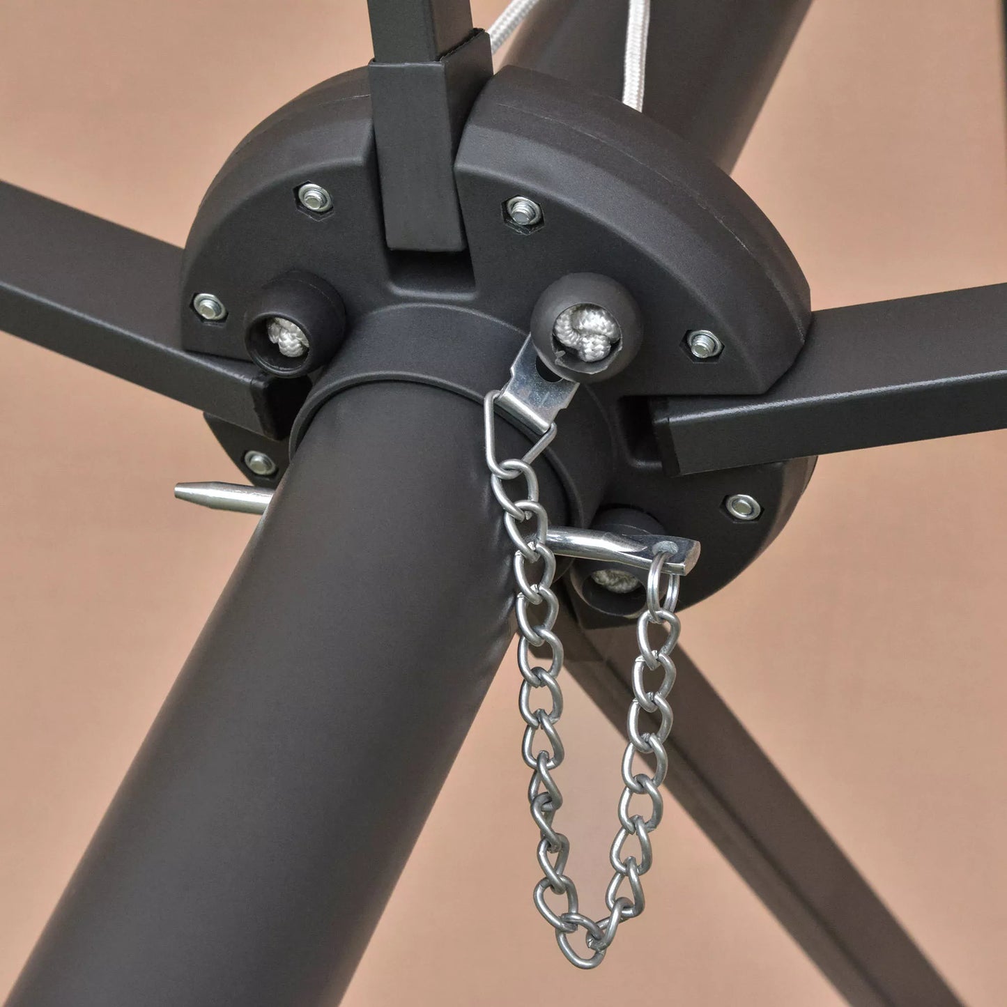 Saulės skėtis ovalus chaki 440 x 260 cm