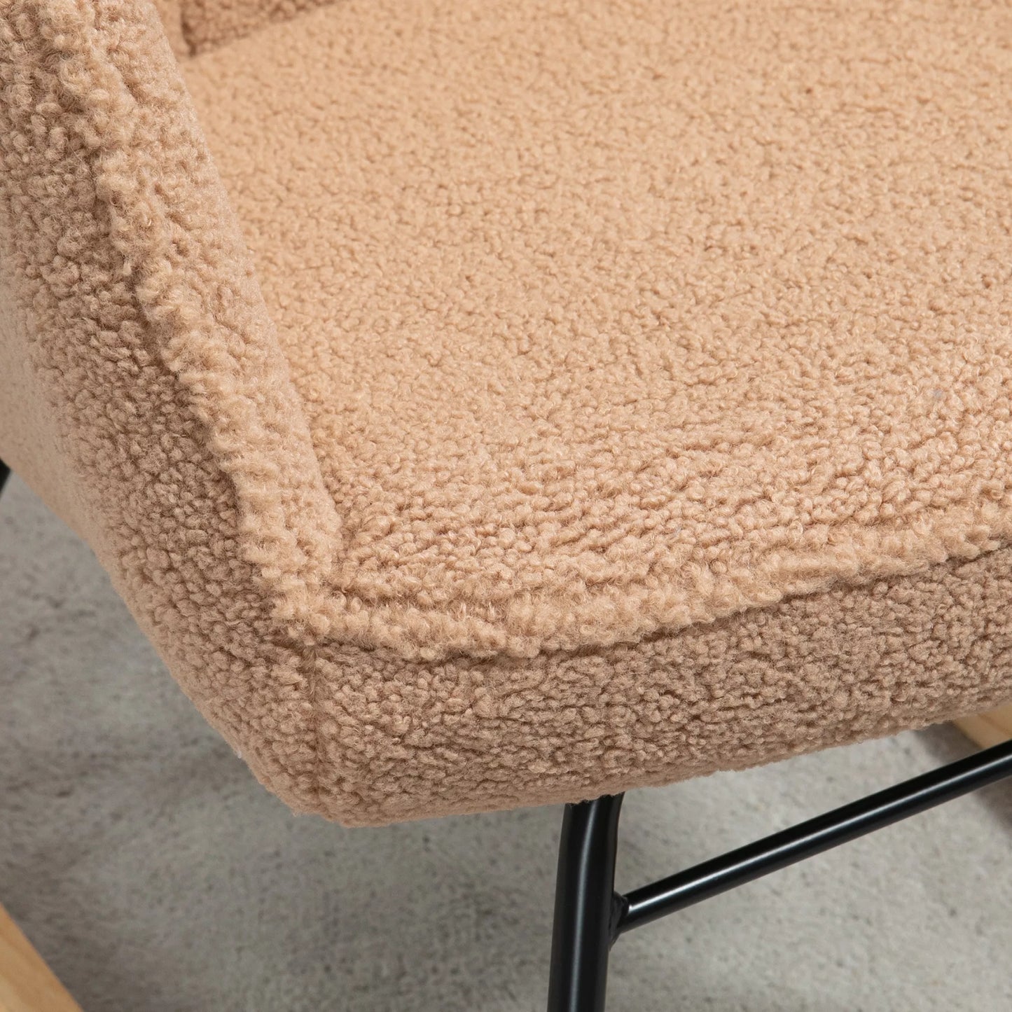 Supamas krėslas retro dizaino, masyvmedis, fotelis, poilsio krėslas, 98 cm x 71 cm x 101 cm, rudas