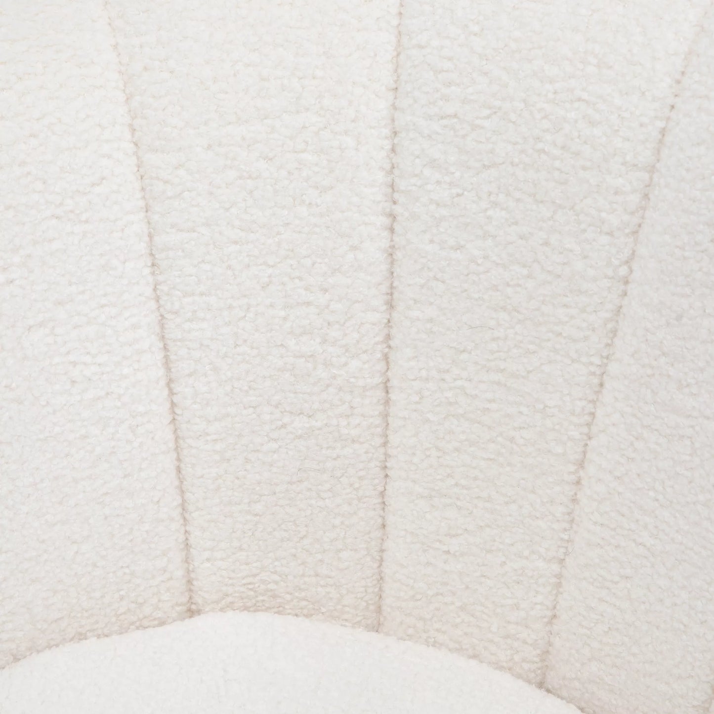 Minkštas fotelis kriauklių formos, poilsio fotelis, atsipalaidavimo fotelis, metalinės aukso spalvos kojelės, 79 ilgis x 77 plotis x 77 aukštis cm, Baltas