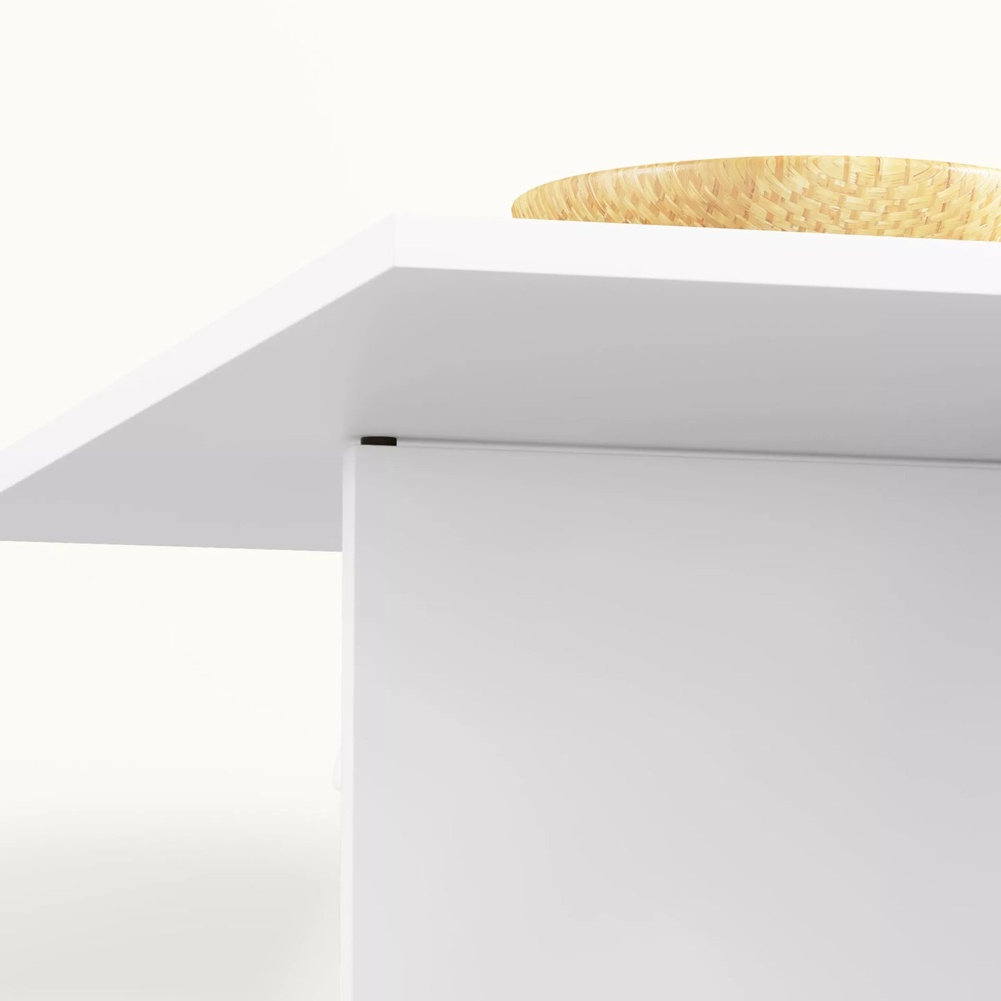 Sulankstomas valgomojo stalas 2-4 asmenims, sulankstomas virtuvės stalas su daiktadėže, prailginamas stalas su ratukais, baltas