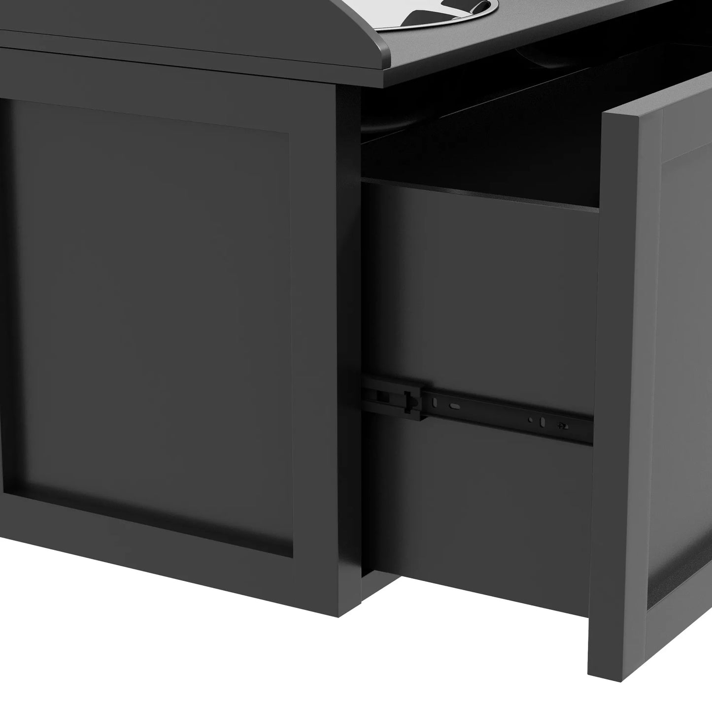 Pašaro stotis, 2 2 litrų talpos dubenėliai, nerūdijantis plienas, su stalčiumi, dideliems šunims, juoda+sidabrinė, 60 x 30 x 36 cm