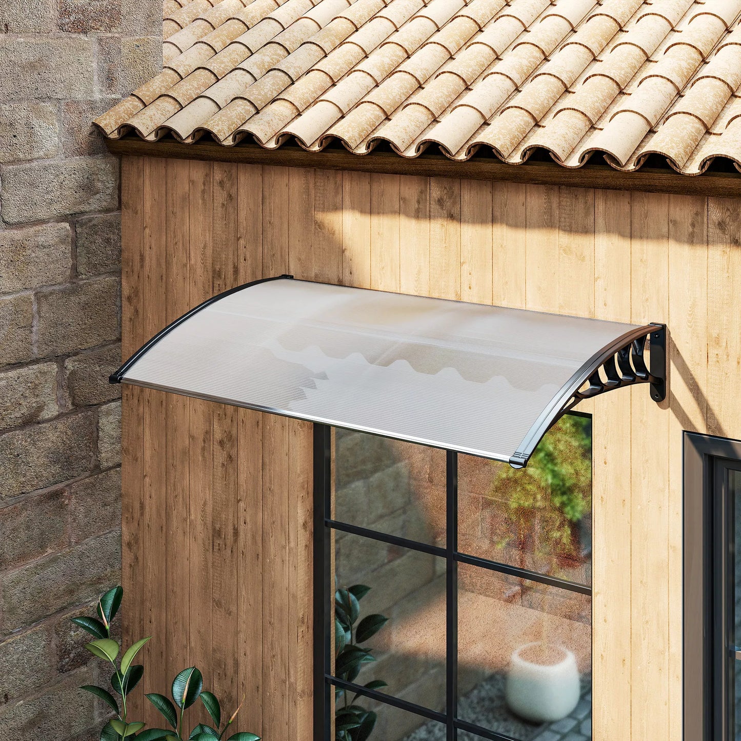 Apsauginis stogelis, atsparus UV spinduliams, atsparus vandeniui, 90x150x25cm, Balta