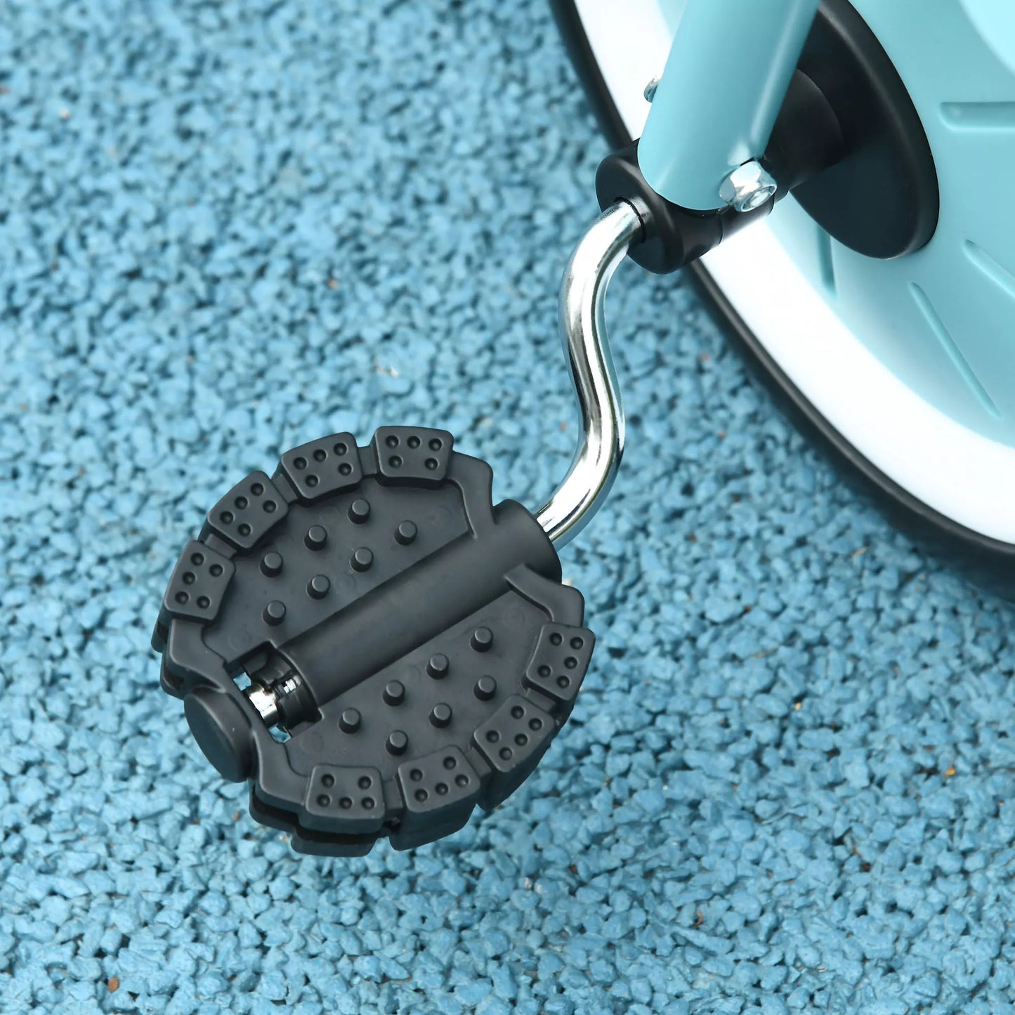 Trijatis dviratis vaikams nuo 2 iki 5 metų, aukščio reguliuojama sėdynė, skambučio varpelis, dviračių krepšys, metalinis rėmas, mėlynos spalvos