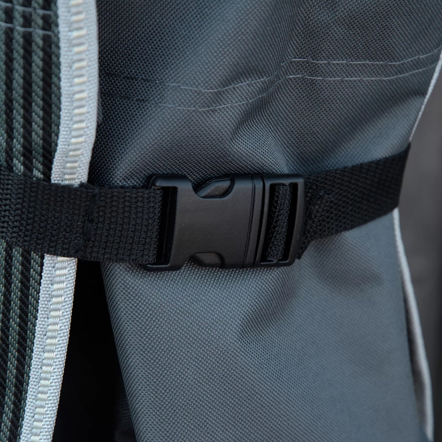 Sulankstoma kempingo lova su pagalve, 188 x 64,5 x 53 cm, Pilka