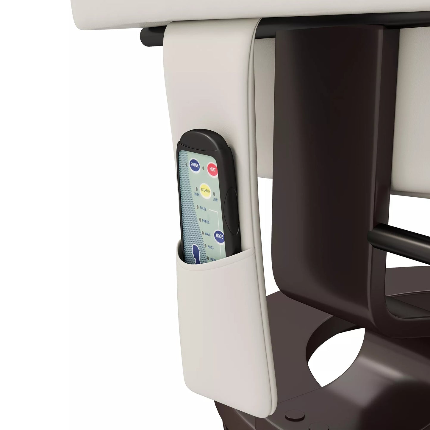 Poilsio krėslas su masažo funkcija ir pėdų atrama, atlošiamas krėslas, dirbtinė oda, 79 x 82 x 101 cm, kreminės baltos spalvos