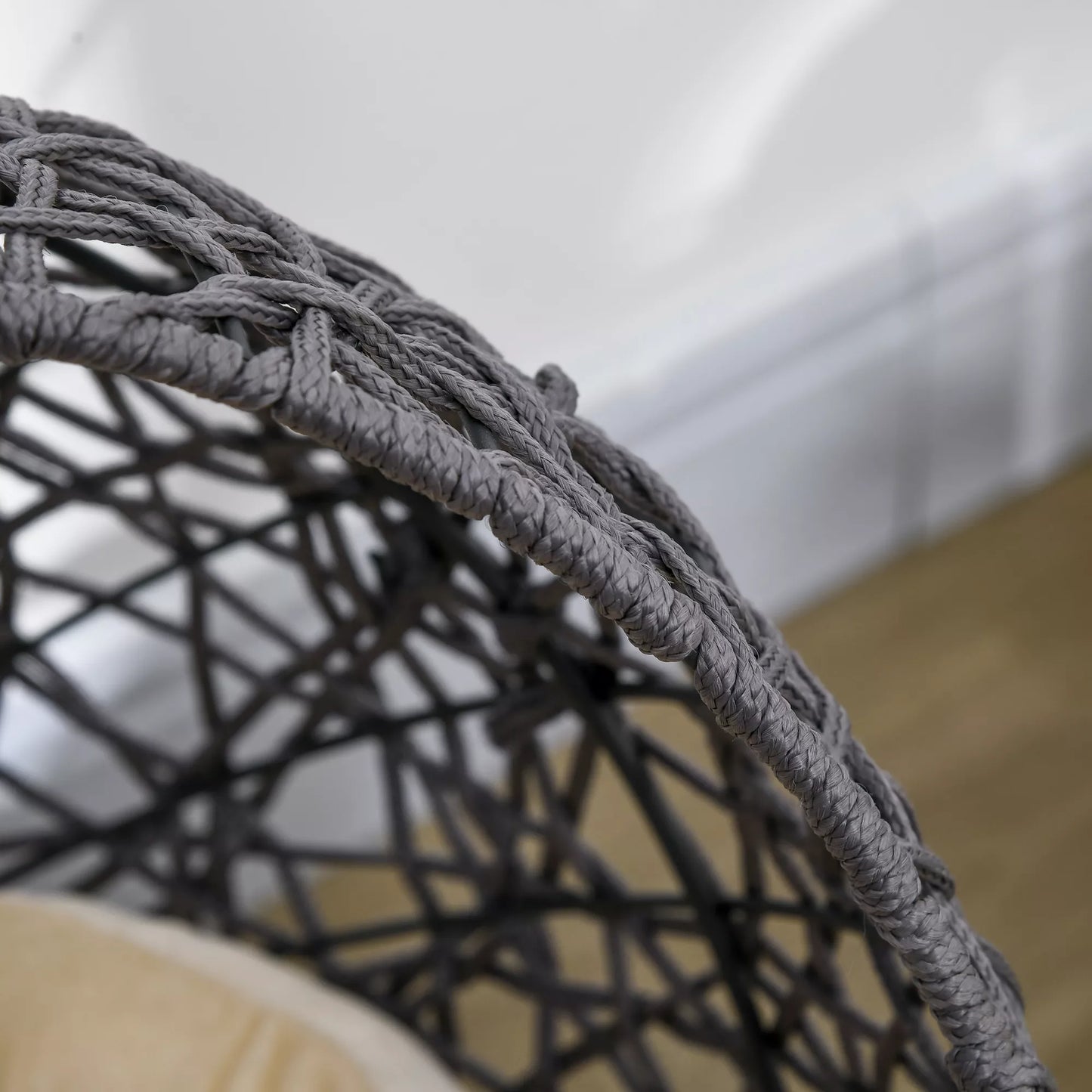 Katės krepšys, katės guolis su pagalvėle, 2 dalių, 50 cm x 50 cm x 60 cm, kreminės baltos + antracito