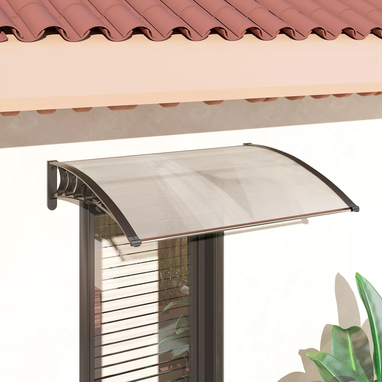 Apsauginis stogelis, atsparus UV spinduliams, atsparus vandeniui, 89x122x24cm, baltas