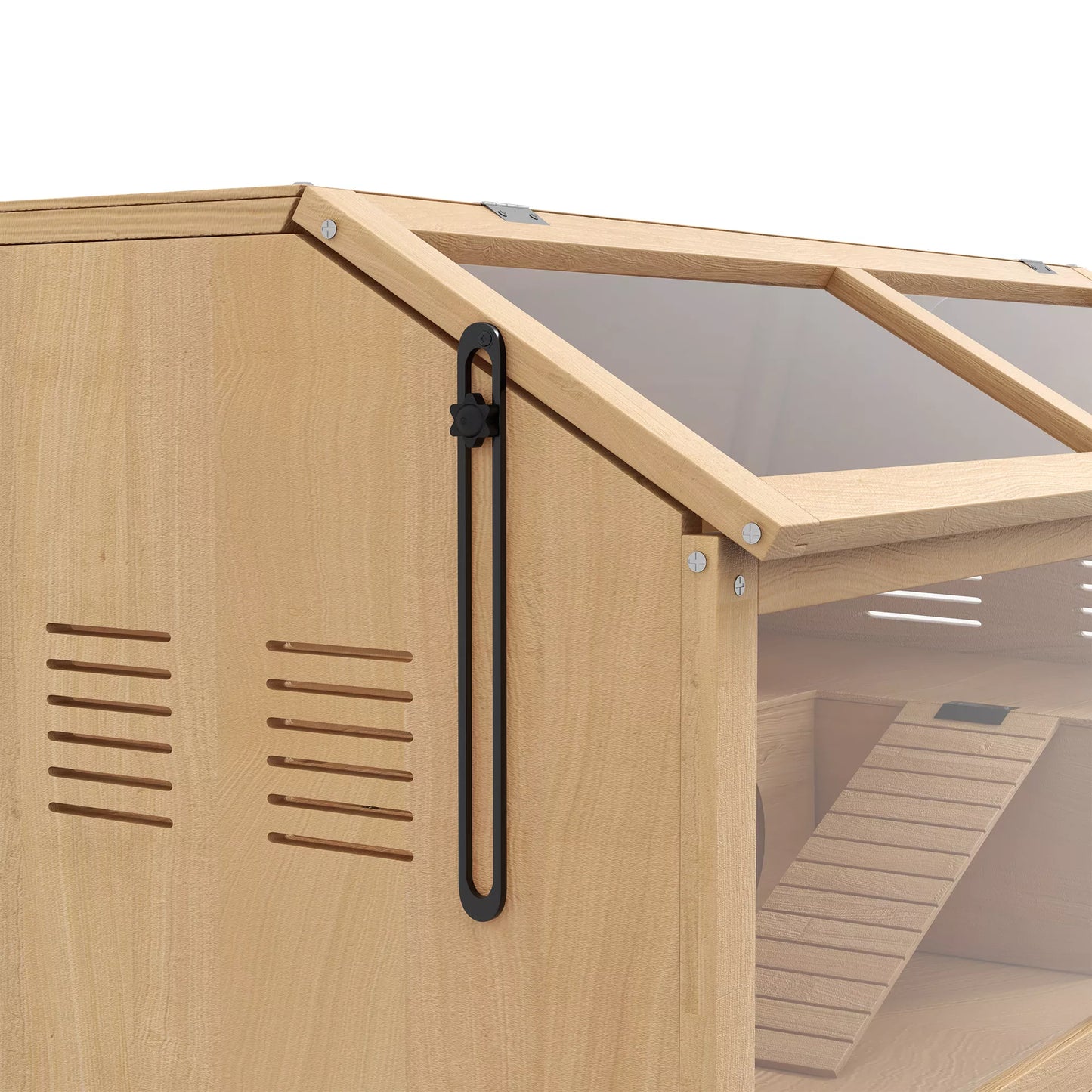 Hamsterio narvelis Sirijos hamsteriams ir nykštukiniams hamsteriams, su platforma, kabamuoju tiltu, nameliu, 85x45x44 cm