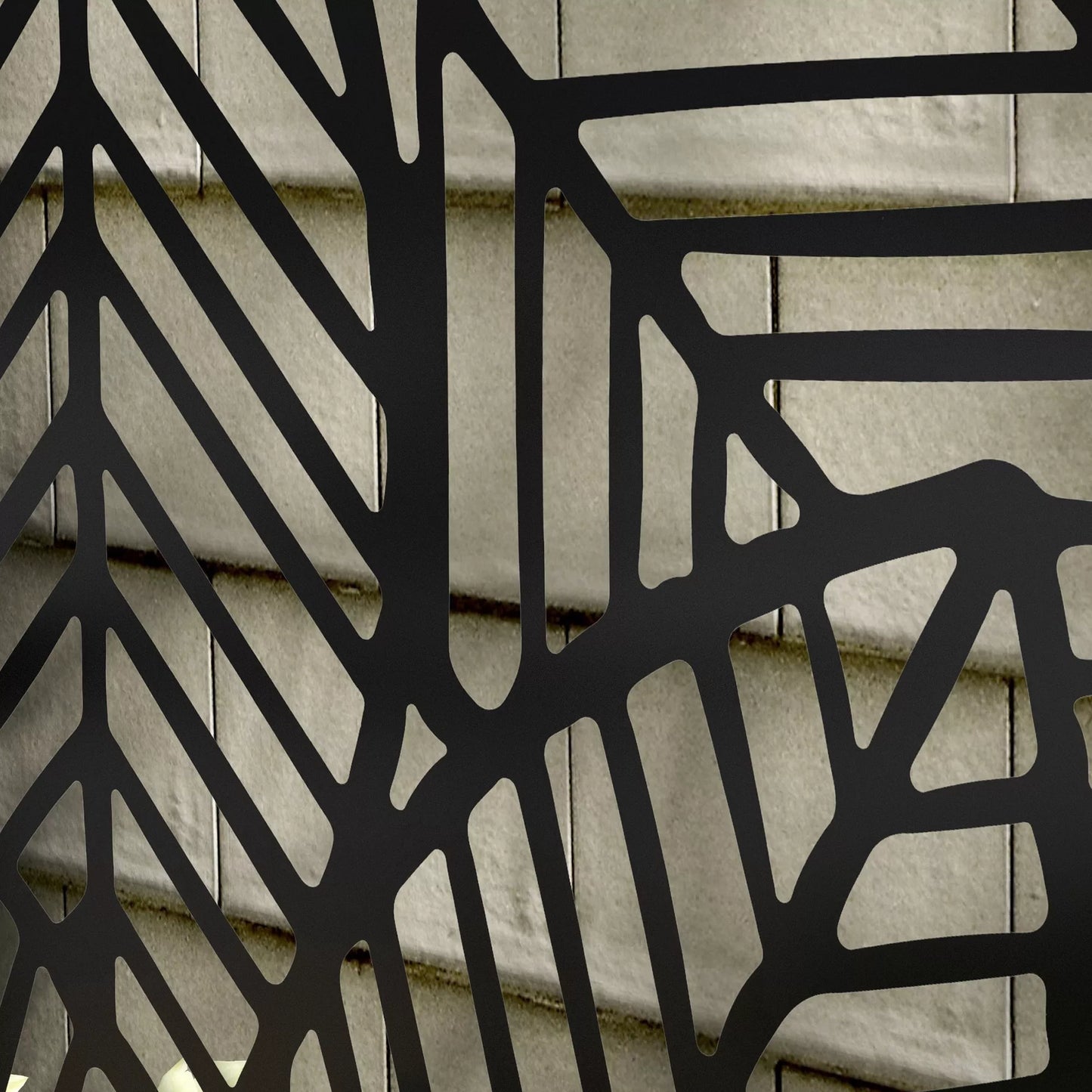 Apsauga nuo žvilgsnių su gėlių lysve, lauko paravanas, pertvara su gėlių vazonais, metalas, juoda