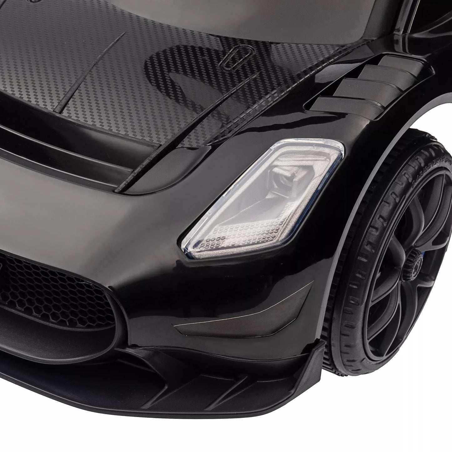 Paspiriamas automobilis Maserati, laikymo vieta, garsinis signalas ir muzika, tyliai riedančios padangos, nuo 1,5 iki 5 metų, iki 25 kg, juodas