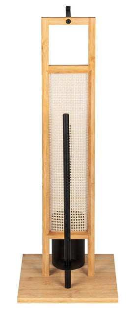 Tualeto aksesuarų stovas „Rivalta“ 3-in-1, bambukinis, 70 cm