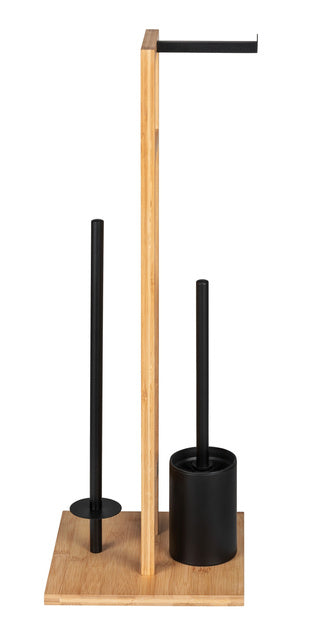 Tualeto aksesuarų stovas „Rivalta“ 3-in-1, bambukinis, 70 cm