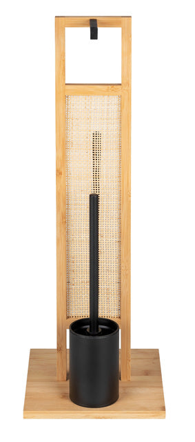 Tualeto aksesuarų stovas „Rivalta“ 3-in-1, bambukinis, 70 cm